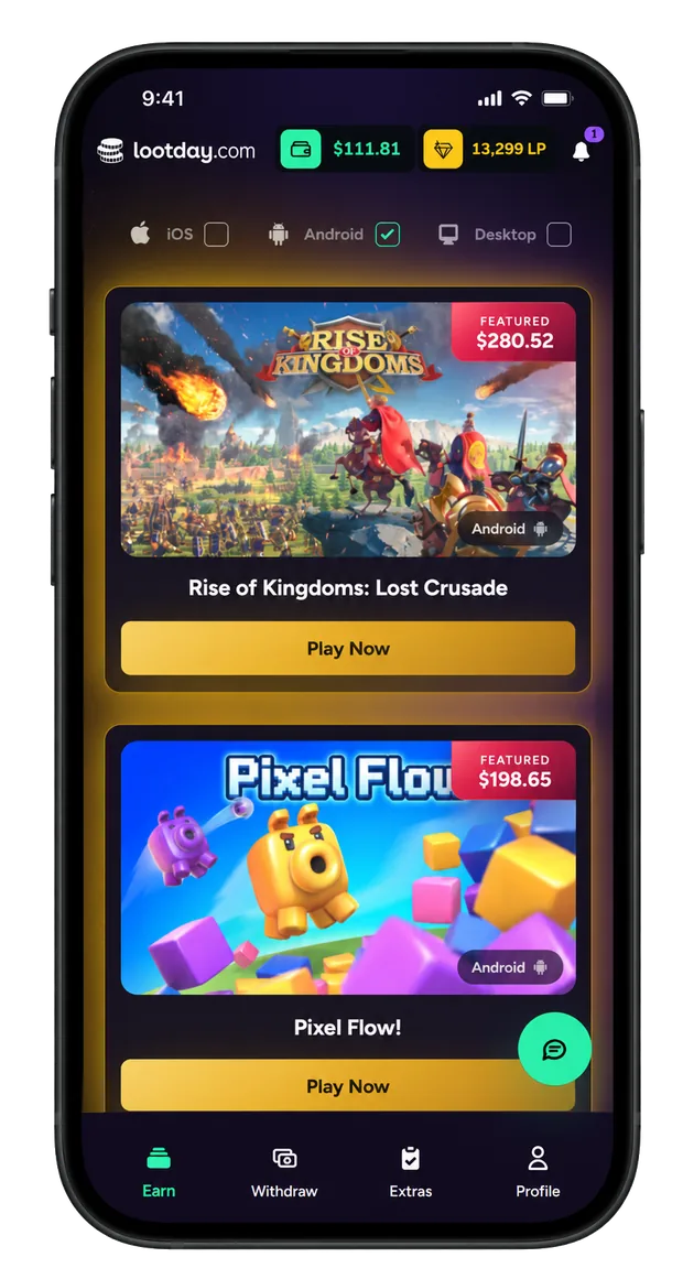 Lootday app preview